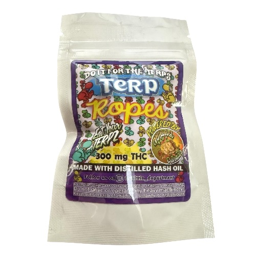 Terp Ropes 300 & 500mg Nerds Ropes "RSO & THCA Options"